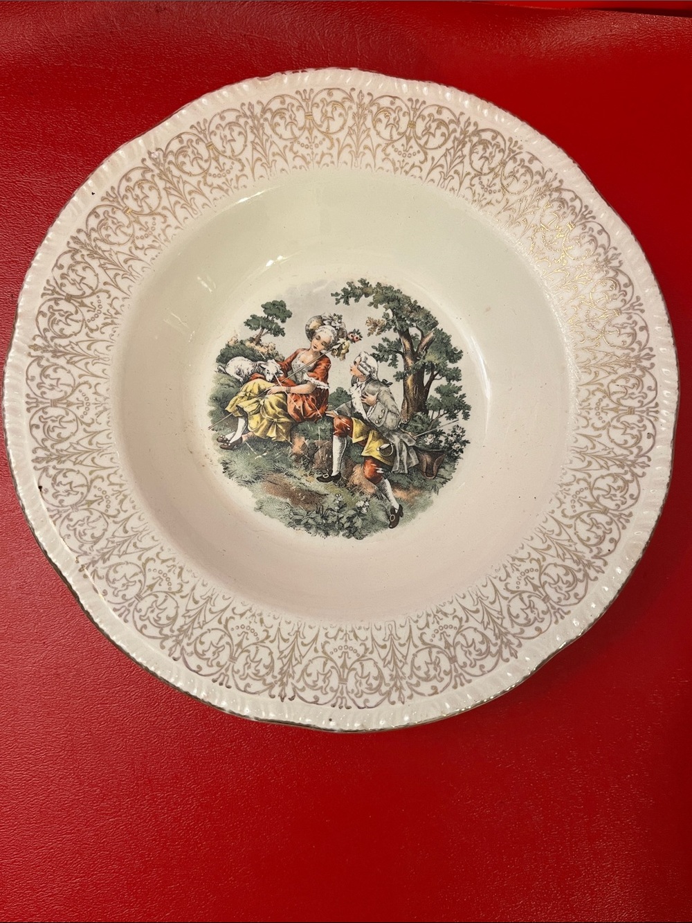 Vintage Royal Queen Bowl Porcelain First Quality Original Warranted 22k gold